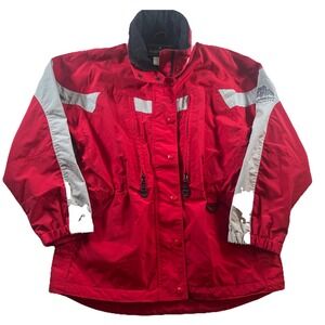 VTG PORTLAND Early Winters Womens Snow Jacket Size Small Red &‎ Gray Nicely Made